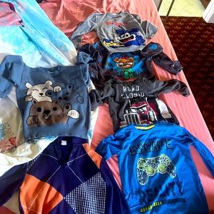Boys clothing 6 shirts and sweaters fits 7y